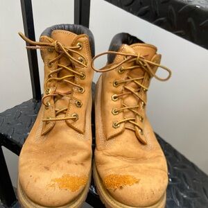 Women’s Tan Timberland Leather Boots